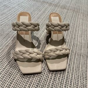 Dolce Vita Cream Braided Strap Sandals